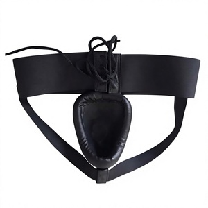 Protège-entrejambe SAIBRO en PVC/coton, confortable et durable, pour entraînement de boxe, kickboxing, taekwondo, arts martiaux, noir - Product Image 2