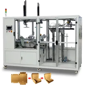 Shipping Box Form Pack Carton Corrugated Paper Automatic Cardboard Box Folding Machine Factory Directly Sale