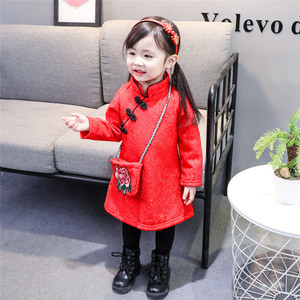 Ropa de Invierno para Niños, Vestido de Lana de Manga Larga para Niñas, Ropa de Año Nuevo de China - Product Image 6