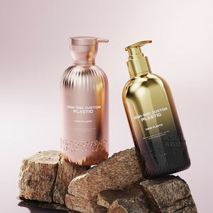 Emballage de shampooing Bouteille de lotion PETG en plastique de 450ml pour emballage de soins de la peau Extrémité ouverte facile avec pompe à bouchon à vis - Product Image 1