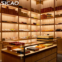 SICAO personnalisé luxueux importation cèdre en bois chambre à cigares humidificateur réfrigérateur réfrigéré refroidisseur à cigares humidificateur vitrine Abinet