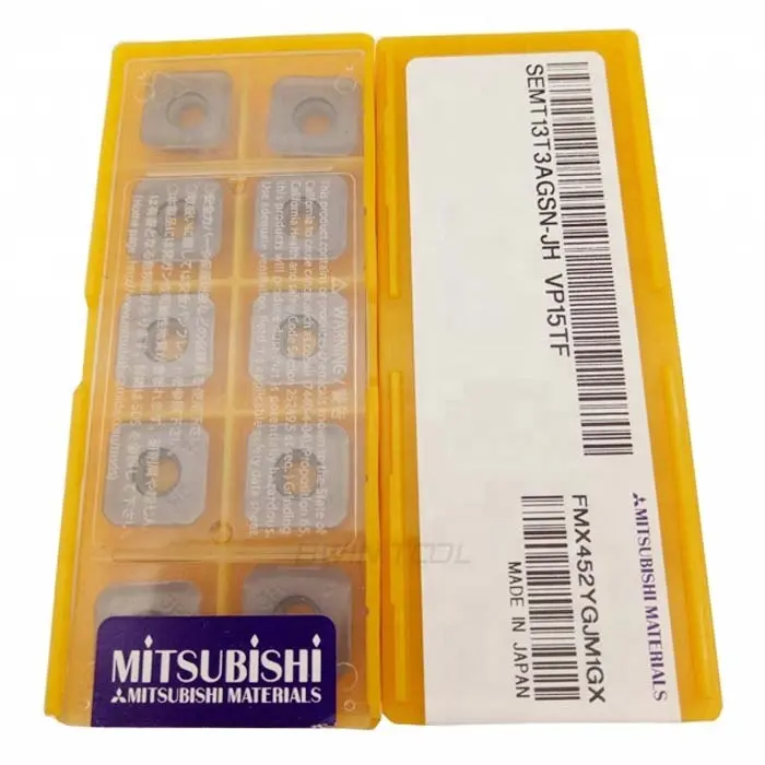 Mitsubishis-inserto de fresado de carburo de tungsteno, SEMT13T3AGSN-JH VP15TF con revestimiento CVD, para fresadora cnc