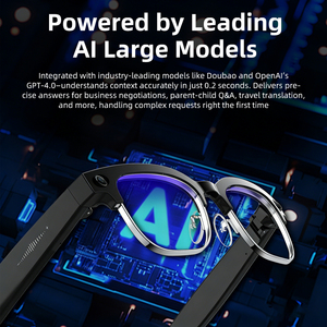Gafas Inteligentes con Cancelación de Ruido de Doble Micrófono, Llamadas Inalámbricas, Audio HD, Cámara de 32MP, Gafas Inteligentes con IA para Reuniones de Negocios - Product Image 5