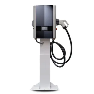 Estação de carregamento automotivo, estação de carregamento inteligente com tela lcd, chademo ccs evse tipo 2, ônibus, ev, carteira