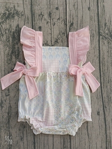 SR3086 PERSONALIZADO Mameluco de Manga Corta para Bebés con Estampado de Golf, Mono de Burbuja para Niños al por Mayor - Product Image 4