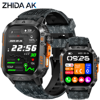 Neue HT46 BT Call 2,01-Zoll Volltouchscreen 1200mAh Akku IP68 Wasserdicht LED-Taschenlampe Sport- und Gesundheitsüberwachung Smartwatch