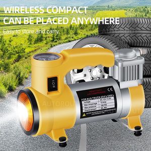 DC12V ปั๊มลมยาง150PSI สำหรับรถยนต์แบบเบาปั๊มลม - Product Image 5
