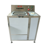 Machine de nettoyage et de décapsulage semi-automatique manuelle pour bouteilles d'eau de 5 gallons, vente en gros