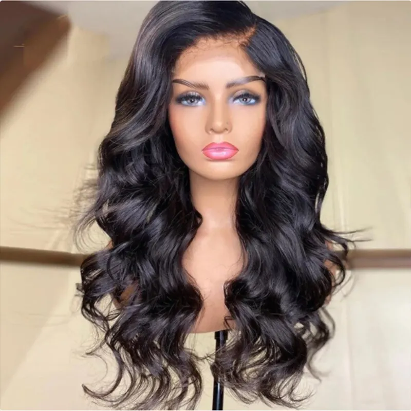 2023 Free shipping Wholesale price perruque Body wave 13*3 hd lace high quality synthetic lace wig heat resistant hair For women