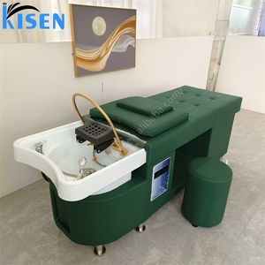 KISEN New Color Hair Washing Massage Chair Shampoo <b>Bed</b> Spa Head Water Therapy Shampoo <b>Bed</b> with Steamer for Sale - Product Image 5
