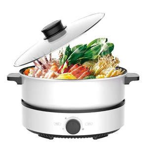 หม้อไฟฟ้ามีเดีย 4 ลิตร ทรงกลม สีขาว หม้อปรุงอาหารอเนกประสงค์สำหรับใช้ในครัวเรือน - Product Image 1