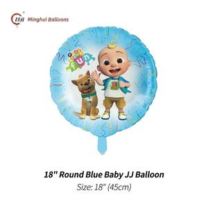 <strong>CoComelon</strong> Baby JJ Mylar Balloon Round Standing Crawling Shape Cartoon Foil Balloon For Toddler Birthday Baby Shower <strong>Party</strong> Decor - Product Image 2