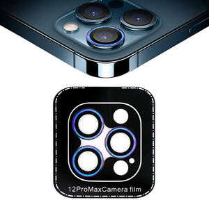 Protection d'objectif d'appareil photo en verre et aluminium personnalisée, brillante, couvrante, de remplacement pour iPhone 15 16 Pro Max - Product Image 1