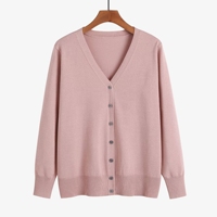 Damen Frühlingskleidung Pullover Übergröße Jacke Langarm Strickpullover Einfarbig Schlichte Elegante Strickjacke
