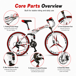 Nueva Bicicleta de Montaña A-ONE de 29 Pulgadas, Cuadro de Acero, <span class=keywords><strong>SHIMANO</strong></span> 21 Velocidades, Frenos de Disco, Capacidad de 150 kg, Directo de Fábrica - Product Image 4