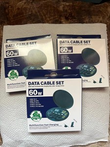 Hot Xách Tay 60W <span class=keywords><strong>USB</strong></span> Sạc Cáp Pd Cho Điện Thoại Sạc Đa Chức Năng Du Lịch Lưu Trữ Hộp 6 Trong 1 Loại C Nhựa Cáp Dữ Liệu Thiết Lập - Product Image 6