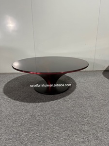 Kính Trang Trí Nội Thất Có Thể Điều Chỉnh Thủy Tinh Kim Loại Bàn Cà Phê ovni up Vòng Cocktail Bảng - Product Image 2