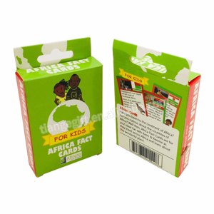 Emballage de cartes d'affirmation personnalisées pour enfants Fun Africa Fact <span class=keywords><strong>Culture</strong></span> Learning Flash Cards - Product Image 3