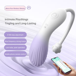 Vibrateur œuf pour femmes en forme de patte de chat, contrôlé par application, <span class=keywords><strong>jeu</strong></span> sexuel pour couples, vibrateur pour culotte, jouets sexuels pour adultes - Product Image 2