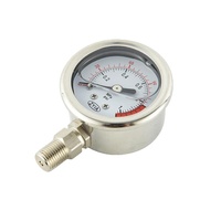 Long Working Life Stainless Steel 600psi Filled Pressure Gauge for Metallurgy and Petrochemical