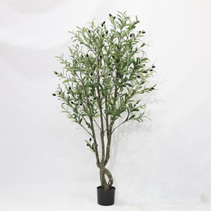 Arbre d'olivier artificiel de style nordique, décoration d'intérieur, ornement d'olivier artificiel, décoration de vitrine, plante verte artificielle en pot - Product Image 6