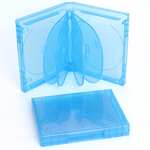 SUNSHING - Caja Transparente para Discos Blu-Ray de 25 mm, Funda para DVD Transparente para Guardar 5, 6, 7, 8, 9, 10 Discos, Cajas de Repuesto Duraderas para CD, DVD y Juegos - Product Image 1