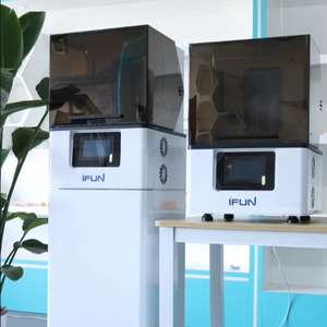 <span class=keywords><strong>IFUN</strong></span> Nouvelle imprimante 3D de qualité industrielle, haute précision, grande taille d'impression, pour laboratoire dentaire, écran LCD, semi-automatique, plateau chauffant, 1 an de garantie - Product Image 1