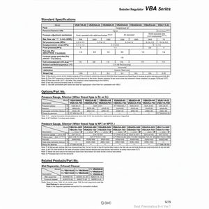Regulador de refuerzo neumático SMC Pneumatics, piezas neumáticas - Product Image 1