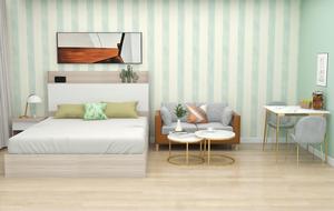 Set <span class=keywords><strong>Letto</strong></span> in Legno Moderno ed Economico con Testiera, Ecologico e Resistente alle Macchie, <span class=keywords><strong>per</strong></span> Camere d'Albergo e Appartamenti - Product Image 2