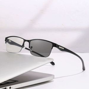 Gafas Progresivas Multifocales para Hombre con Logotipo Personalizado, Montura Media, Anti Luz Azul, Fotocromáticas, para Lectura, para Hombre y Mujer - Product Image 2