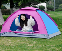Tenda Camping Ringan 2 Orang Portabel Musim Panas Satu Kamar Tidur Pop Up Pantai Taman Luar Ruangan Grosir Pabrik OEM