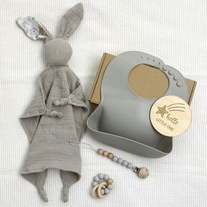 Caja de Regalo Personalizada para Bebé Recién Nacido, Manta, Babero de Algodón, Set de Regalo para Bautizo con Logotipo - Product Image 6