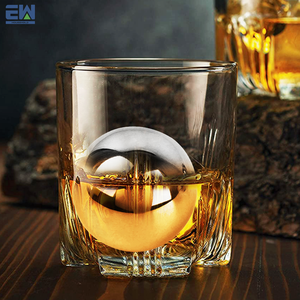 llegados forma redonda de acero inoxidable bola de hielo 55mm de gran tamaño reutilizable <span class=keywords><strong>whisky</strong></span> escalofriante bola de hielo - Product Image 1
