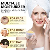 Beurre de karité pressé à froid, biologique, non raffiné, pur, pour hydrater la peau et les cheveux, étiquette personnalisée
