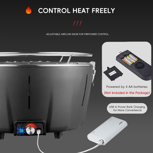 Parrilla de <span class=keywords><strong>Barbacoa</strong></span> Coreana Moderna de Acero Inoxidable, a Gas y Carbón, <span class=keywords><strong>sin</strong></span> <span class=keywords><strong>Humo</strong></span>, con Encendido Electrónico, para Exteriores y Camping - Product Image 4