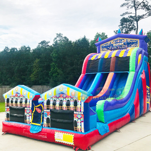 Dual lane large outdoor party jumpers bouncy castle commercial <b>inflatable</b> carnival slide for outdoor - Product Image 2