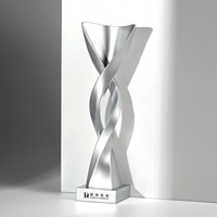 Nouveaux trophées métalliques sur mesure, avec mise en page gratuite, élégants et haut de gamme, fabriqués en Chine pour les célébrations d'anniversaire et les galas annuels