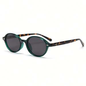 Lunettes de soleil rondes à petite monture TR90 UV400 personnalisées avec logo, tendance 2025, pour hommes et femmes, et lunettes de soleil ovales polarisées TAC pour hommes et femmes - Product Image 1