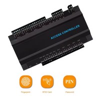 Aplicación de teléfono inteligente TCP Red IP Wiegand USB RS485 Sistema de placa de control de acceso de 4 puertas Reconocimiento de huellas dactilares Software en la nube