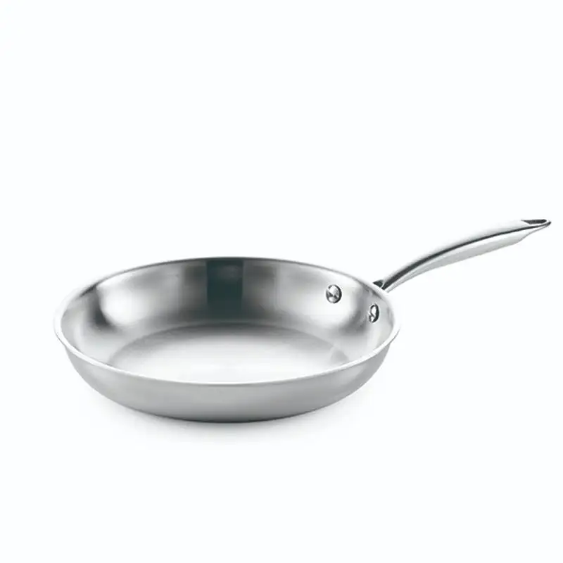 Chất lượng cao 3ply không dính thép không gỉ Frypan không dính xào chảo