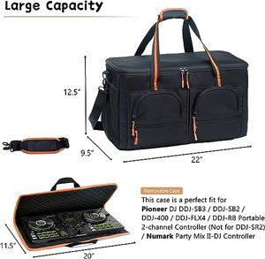 Free Sample Canvas Travel Gig <b>Bag</b> Zipper Lightweight Large Capacity for Professional DJ Gear <b>Musical</b> Instrument Accessories - Product Image 6