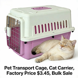 Cage de transport robuste pour animaux de compagnie, conforme IATA, avec verrou anti-évasion, portable, pour clinique vétérinaire, <span class=keywords><strong>camping</strong></span> et voyages en voiture - Product Image 5