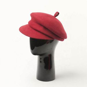 Nouveau Béret en Feutre de Laine Tendance Automne Hiver pour Femme et Fille, Nouvelle Arrivée, Design Personnalisé avec Visière - Product Image 5