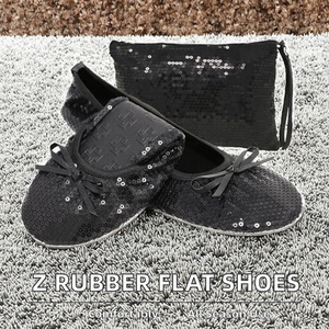 Zapatos Planos de Goma con Punta Redonda y Forro de Algodón, Cómodos para Todas las Temporadas, Estilo Casual - Product Image 2