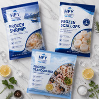 Bolsa de Plástico Personalizada para Almacenamiento de Pescado y Camarones Congelados, con Sellado de Tres Lados y Alta Barrera, Impresión Personalizada