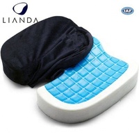 Coussin de siège de voiture en gel de mousse à mémoire de forme rafraîchissant, soutien lombaire orthopédique, fabrication OEM ODM