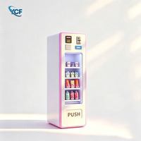 Máquina Expendedora de Bebidas y Aperitivos que Funciona con Monedas, 24 Horas, Sin Supervisión, Equipo de Venta Automática, Aceptador de Monedas, Pago con Código QR, SDK, Acero Inoxidable