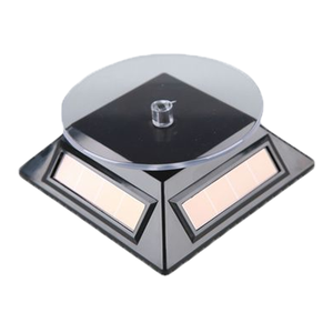 Tùy chỉnh nóng bán Acrylic năng lượng mặt trời Showcase xoay bàn xoay đồ trang sức đồng hồ điện thoại Sản phẩm năng lượng mặt trời hiển thị đứng - Product Image 5