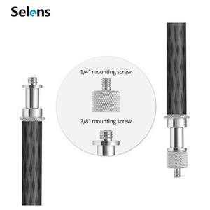 Selens-Trépied en fibre de <span class=keywords><strong>carbone</strong></span> SLC-180 pour studio <span class=keywords><strong>photo</strong></span>, boîtier souple pour appareils <span class=keywords><strong>photo</strong></span> reflex - Product Image 4