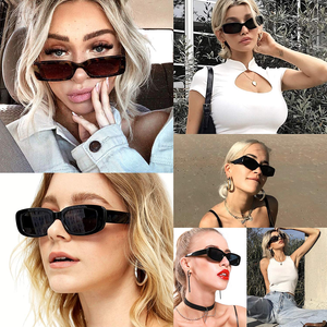 DLL95004 DL Gafas De Sol rectangulares 2022 Diseñador De moda personalizado Vintage Gafas cuadradas Gafas De Sol Marco cuadrado estrecho - Product Image 2